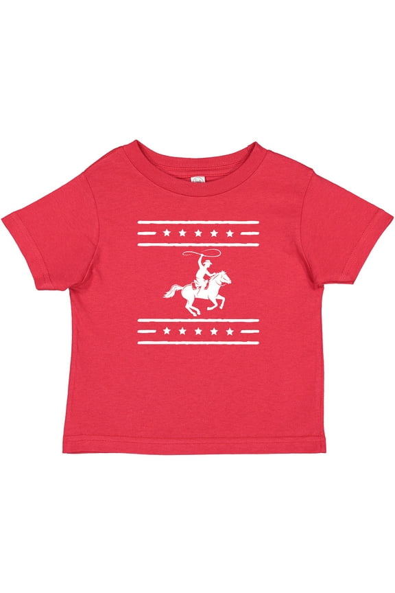 Cowboy Silhouette Team Roping Rodeo Boys or Girls Baby T-Shirt