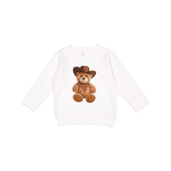 Inktastic Cowboy Teddy Bear Bandana Kids Toddler Sweatshirt