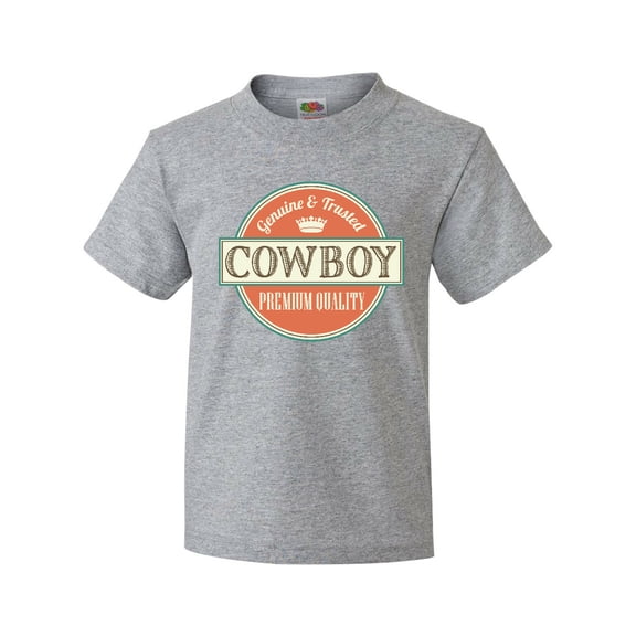 Inktastic Cowboy Vintage Logo Youth T-Shirt