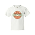 thumbnail image 1 of Inktastic Cowboy Vintage Logo Youth T-Shirt, 1 of 5