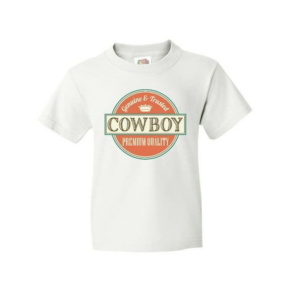 Inktastic Cowboy Vintage Logo Youth T-Shirt