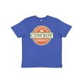 thumbnail image 1 of Inktastic Cowboy Vintage Logo Youth T-Shirt, 1 of 5