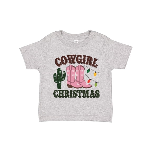 Inktastic Cowgirl Christmas Girls Toddler T-Shirt
