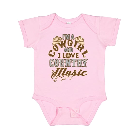 Inktastic Cowgirl Country Music Lover Girls Baby Bodysuit