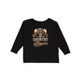 thumbnail image 1 of Inktastic Cowgirl Country Music Lover Girls Long Sleeve Toddler T-Shirt, 1 of 5