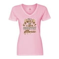 thumbnail image 1 of Inktastic Cowgirl Country Music Lover Women's V-Neck T-Shirt, 1 of 5