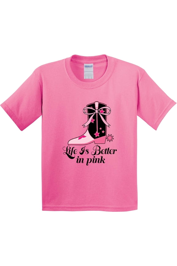 Cowgirl Life is Better in Pink Youth T-Shirt