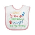 thumbnail image 1 of Inktastic Cowgirl Like Mommy Girls Baby Bib, 1 of 4