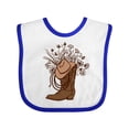 thumbnail image 1 of Inktastic Cowgirl Rodeo Western Boot Girls Baby Bib, 1 of 4