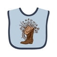 thumbnail image 1 of Inktastic Cowgirl Rodeo Western Boot Girls Baby Bib, 1 of 4