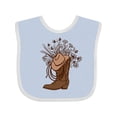thumbnail image 1 of Inktastic Cowgirl Rodeo Western Boot Girls Baby Bib, 1 of 4