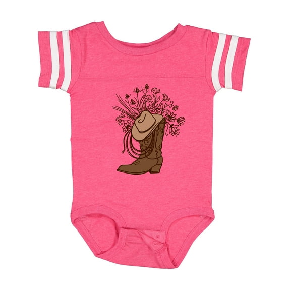 Inktastic Cowgirl Rodeo Western Boot Girls Baby Bodysuit
