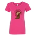 thumbnail image 1 of Inktastic Cowgirl Rodeo Western Boot Women's T-Shirt, 1 of 5