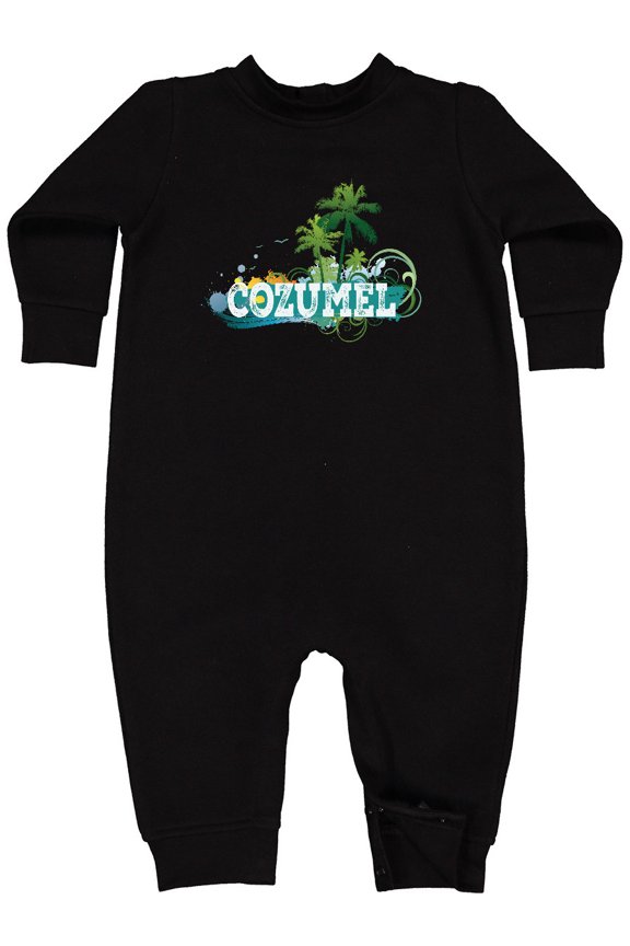 Cozumel Mexico Vacation Cruise Baby Fleece Romper