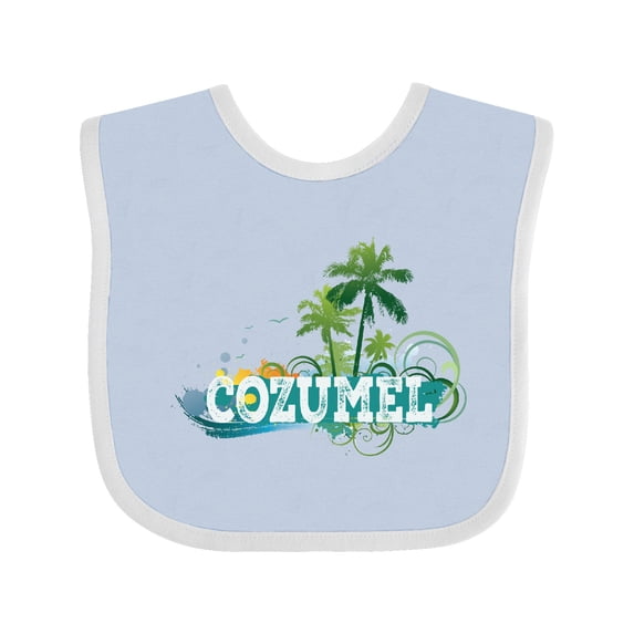 Inktastic Cozumel Mexico Vacation Cruise Boys or Girls Baby Bib