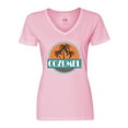 thumbnail image 1 of Inktastic Cozumel Mexico Vacation Cruise Women's V-Neck T-Shirt, 1 of 5