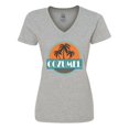 thumbnail image 1 of Inktastic Cozumel Mexico Vacation Cruise Women's V-Neck T-Shirt, 1 of 5