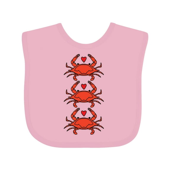 Inktastic Crab Lover Boys or Girls Baby Bib
