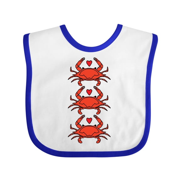Inktastic Crab Lover Boys or Girls Baby Bib