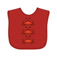 thumbnail image 1 of Inktastic Crab Lover Boys or Girls Baby Bib, 1 of 4