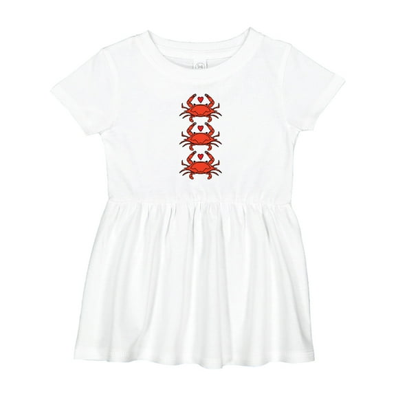 Inktastic Crab Lover Girls Baby Dress