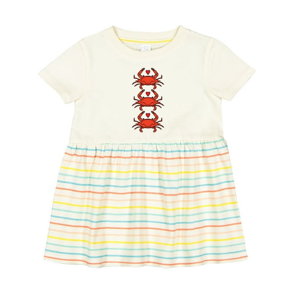 Inktastic Crab Lover Girls Baby Dress