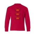 thumbnail image 1 of Inktastic Crab Lover Long Sleeve Youth T-Shirt, 1 of 5