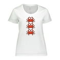thumbnail image 1 of Inktastic Crab Lover Women's Plus Size T-Shirt, 1 of 5