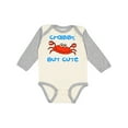 thumbnail image 1 of Inktastic Crabby but Cute Boys or Girls Long Sleeve Baby Bodysuit, 1 of 5