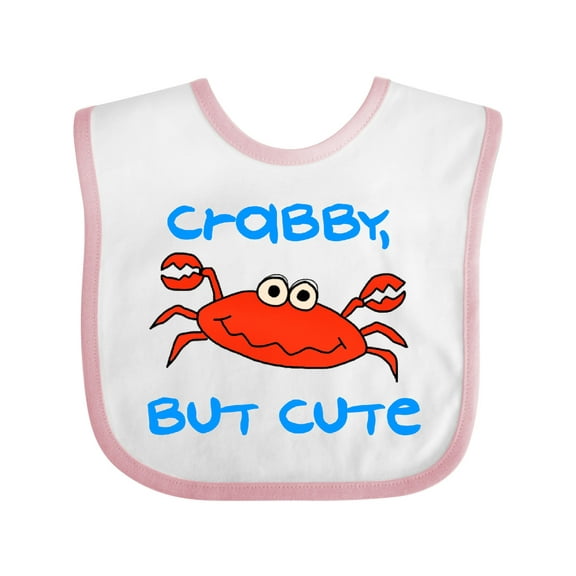 Inktastic Crabby but Cute Boys or Girls Baby Bib