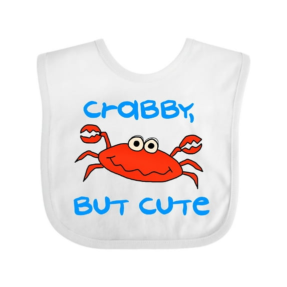 Inktastic Crabby but Cute Boys or Girls Baby Bib