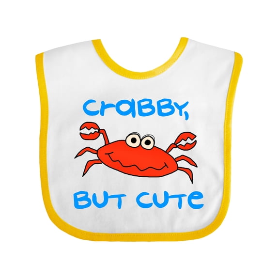Inktastic Crabby but Cute Boys or Girls Baby Bib
