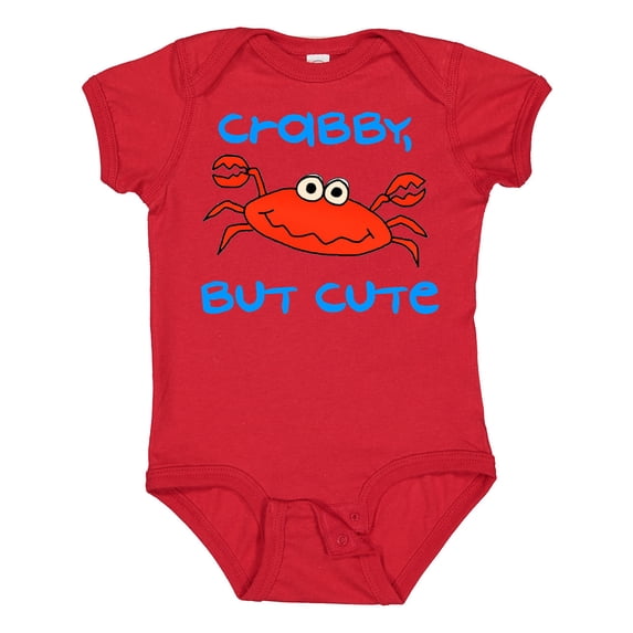 Inktastic Crabby but Cute Boys or Girls Baby Bodysuit