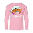 thumbnail image 1 of Inktastic Crabulous Cute Hermit Crab with Purple Nail Polish Long Sleeve Youth T-Shirt, 1 of 5