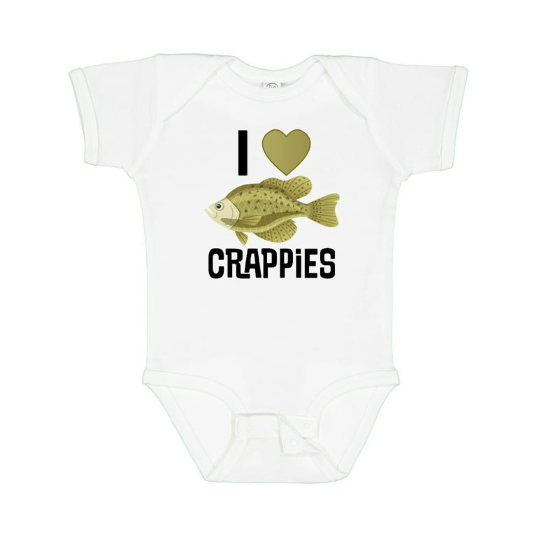 Inktastic Crappie Fishing I Love Crappies Boys or Girls Baby