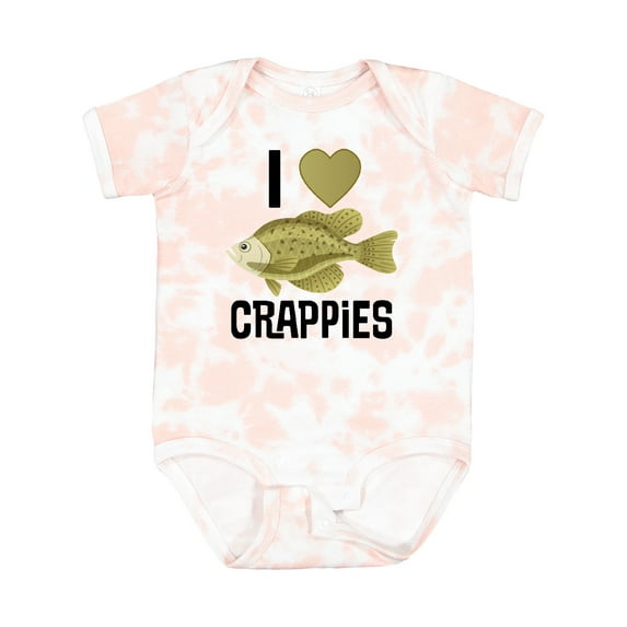 Inktastic Crappie Fishing I Love Crappies Boys or Girls Baby Bodysuit