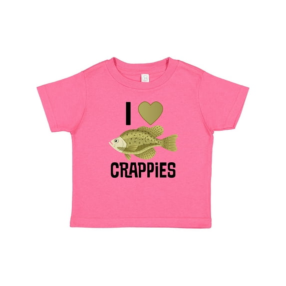 Inktastic Crappie Fishing I Love Crappies Boys or Girls Baby T-Shirt