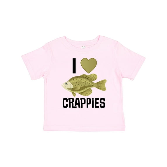 Inktastic Crappie Fishing I Love Crappies Boys or Girls Toddler T-Shirt