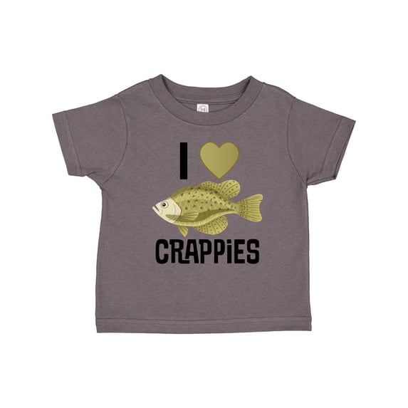 Inktastic Crappie Fishing I Love Crappies Boys or Girls Toddler T-Shirt