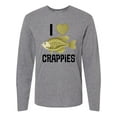 thumbnail image 1 of Inktastic Crappie Fishing I Love Crappies Long Sleeve T-Shirt, 1 of 5