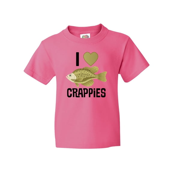 Inktastic Crappie Fishing I Love Crappies Youth T-Shirt