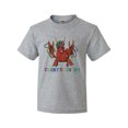 thumbnail image 1 of Inktastic Crawfish Crew Mardi Gras Crayfish with Beads Youth T-Shirt, 1 of 5