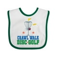 thumbnail image 1 of Inktastic Crawl Walk Disc Golf Boys or Girls Baby Bib, 1 of 4
