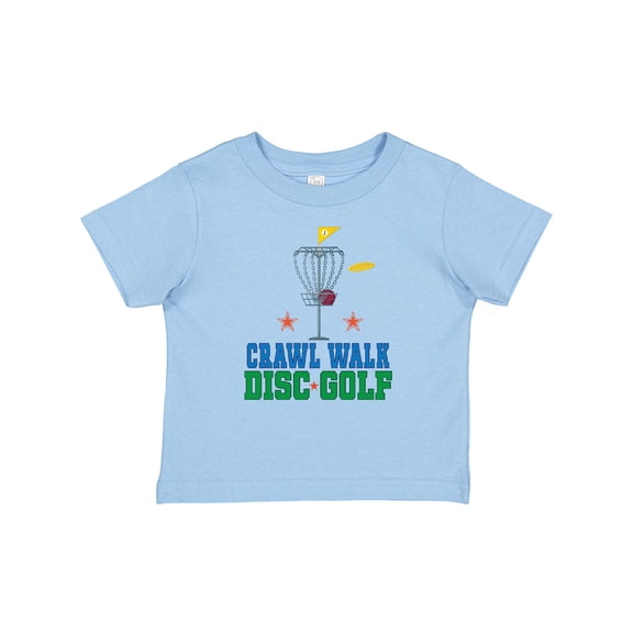 Inktastic Crawl Walk Disc Golf Boys or Girls Baby T-Shirt