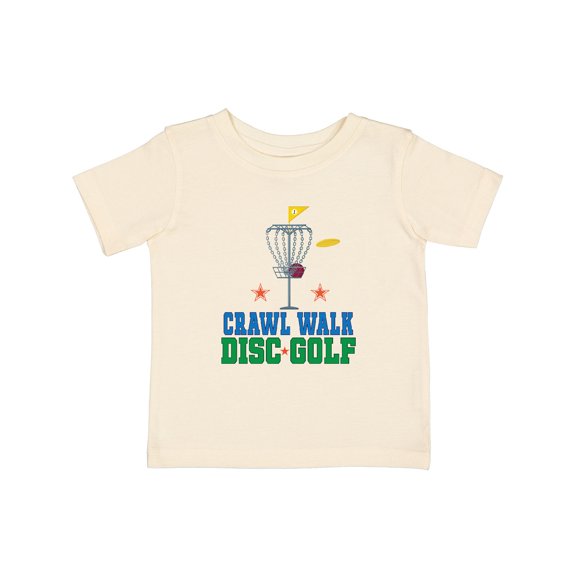 Inktastic Crawl Walk Disc Golf Boys or Girls Baby T-Shirt