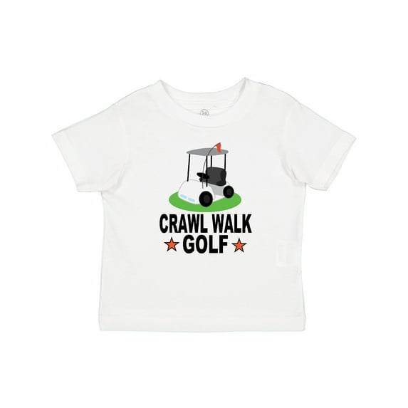 Inktastic Crawl Walk Golf Future Golfer Boys or Girls Baby T-Shirt