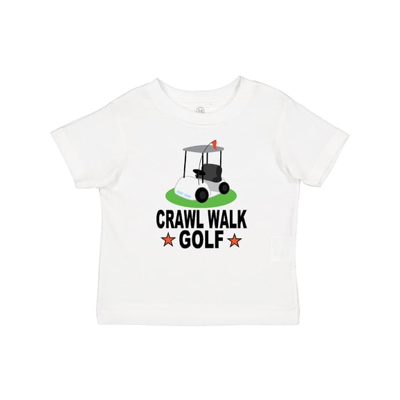 Inktastic Crawl Walk Golf Future Golfer Boys or Girls Baby T-Shirt