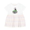 thumbnail image 1 of Inktastic Crawl Walk Golf Future Golfer Girls Baby Dress, 1 of 5
