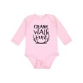 thumbnail image 1 of Inktastic Crawl, Walk, Hunt Boys or Girls Long Sleeve Baby Bodysuit, 1 of 5