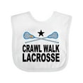 thumbnail image 1 of Inktastic Crawl Walk Lacrosse Boys or Girls Baby Bib, 1 of 4